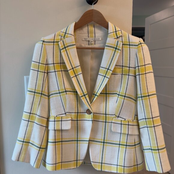 Veronica Beard Size 4 Plaid Blazer - Picture 1 of 2